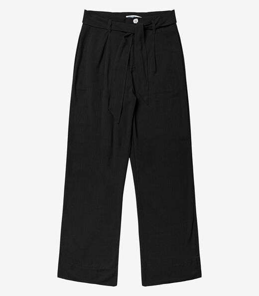 Calça Feminina Em Linho Endless Preto