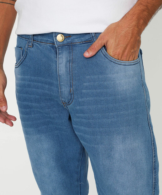 Calça Masculina Jeans Skinny Jezzian Azul