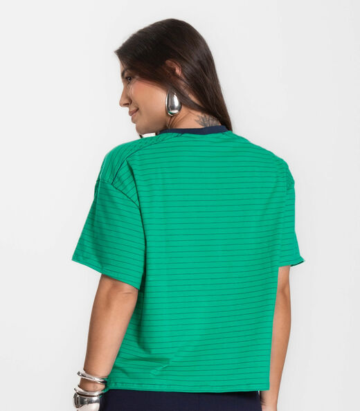 T- Shirt Feminina Infinita Cor Verde