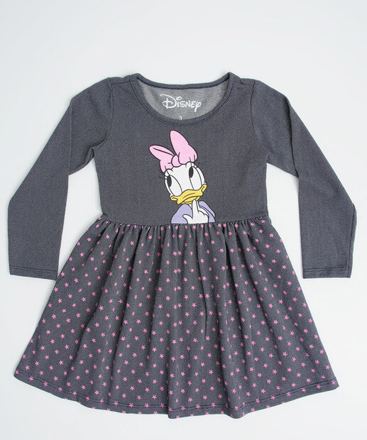 Vestido Infantil Margarida Brinde Disney Tam 1 a 4 
