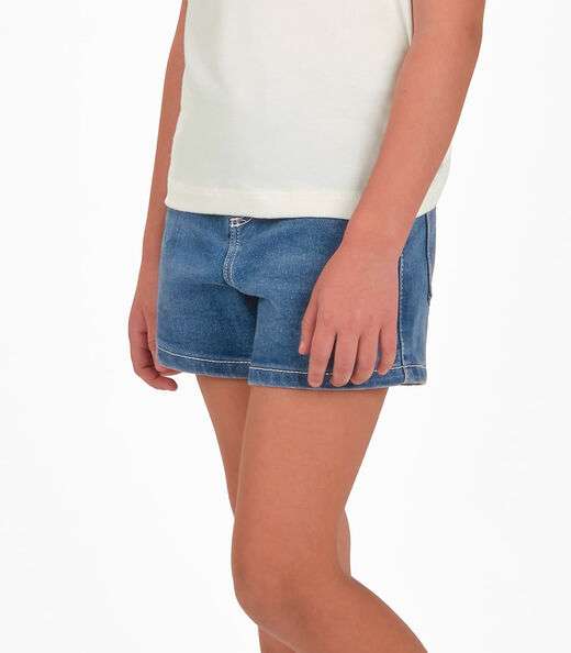 Conjunto Blusa com Shorts Menina Trick Nick Bege