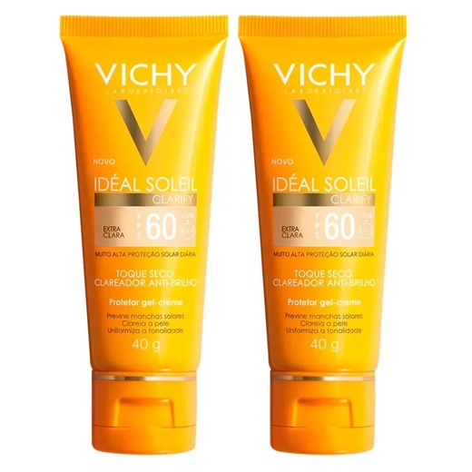 Image_Kit com 2 Unidades de Protetor Solar Idéal Soleil Clarify Extra Clara Vichy FPS6