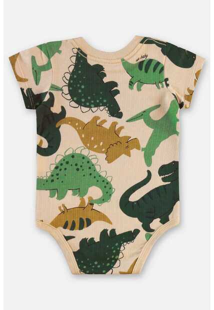 Conjunto Body Dino e Bermuda Bebê Up Baby