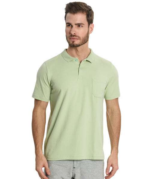 Camisa Masculina Polo Básica Rovitex Verde
