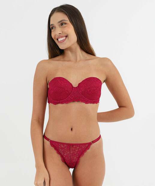 Sutiã de Renda Tomara Que Caia Marisa Rosa