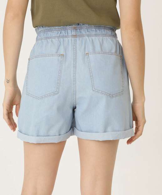 Short Jeans Feminino Clochard Bolsos Marisa