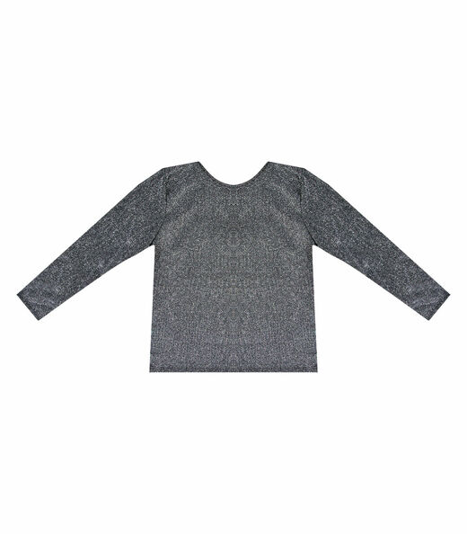 Blusa Manga Longa Feminina Infinita Cor Cinza
