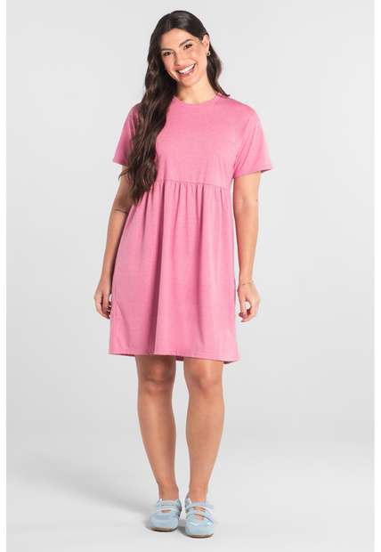 Image_Vestido de Manga Curta em Algodão Just Basic