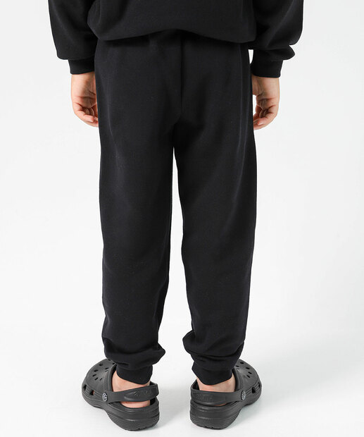 Calça Infantil Jogger Moletom Sonic Tam 4 a 10 Preto