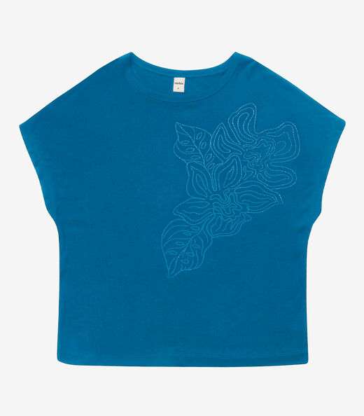 Blusa Tricot Feminina Rovitex Azul