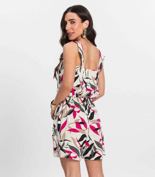 Macaquinho Feminino Curto Infinita Cor Rosa