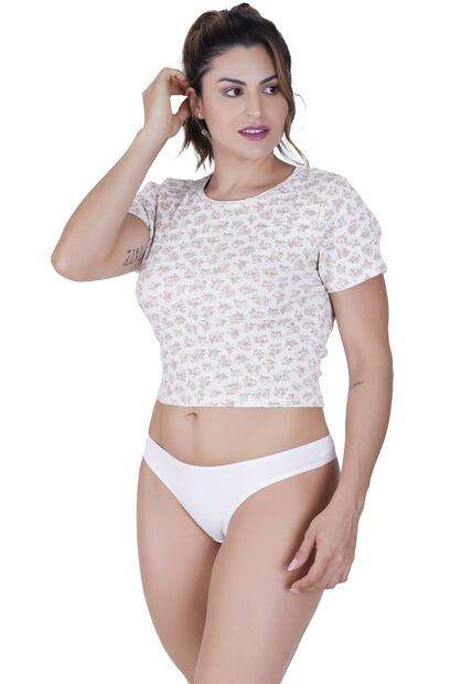 Calcinha Discreta Algodão Concept Lingerie Branco