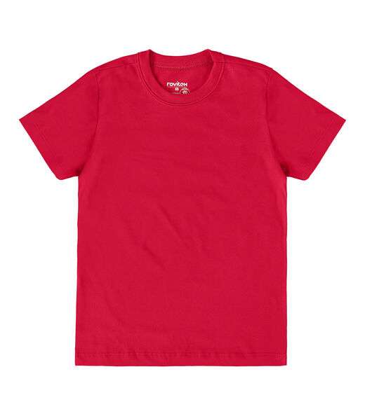 Blusa Básica Infantil Feminina Rovitex Kids Vermelho