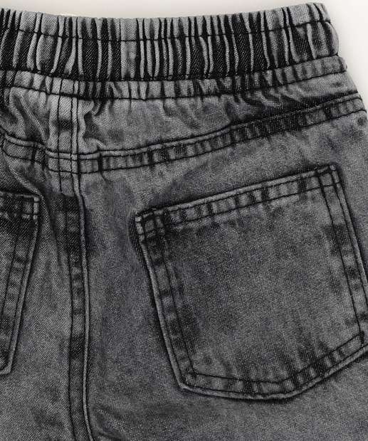 Bermuda Infantil Jeans Bolsos Tam 1 a 3