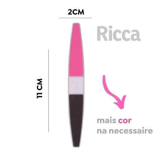 Polidor Lixa de Unha 4 Faces Acabamento e Brilho Ricca