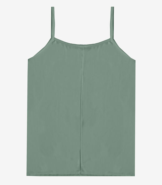Blusa de Alça Feminina Malha Chanty Infinita Cor Verde