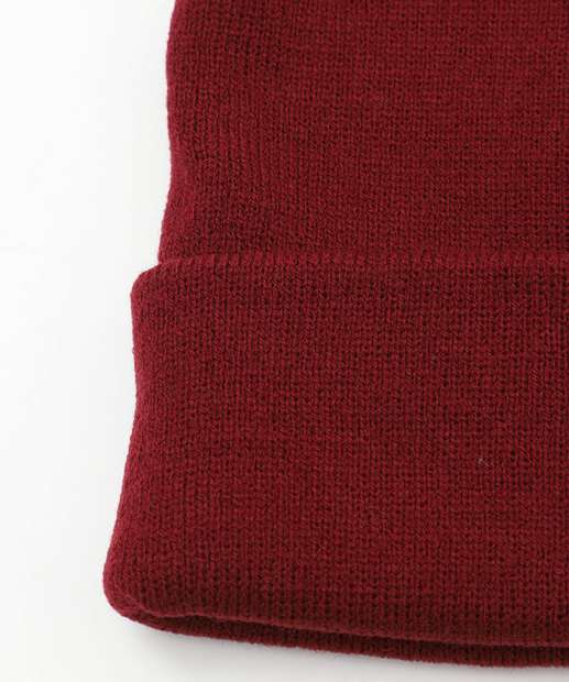 Touca Feminina Tricô Marisa Vinho 