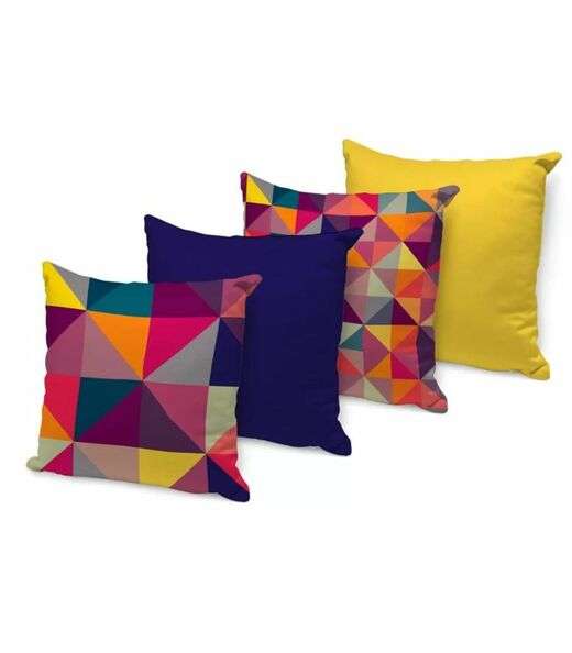 Image_Kit 4 Capas Para Almofadas Wevans Amarelo