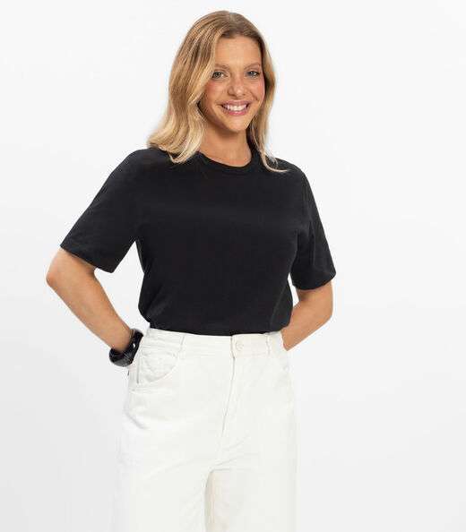 Camiseta Básica Unissex Rovitex Preto