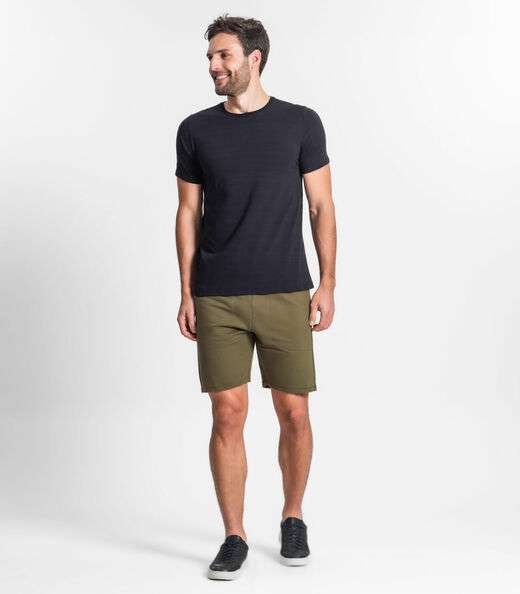 Bermuda Masculina Plus Size Moletom Diametro Verde