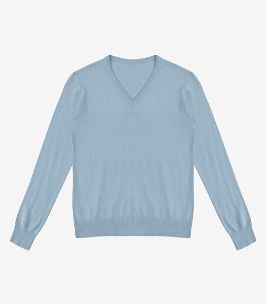 Image_Sueter Feminino Gola V Em Tricot Rovitex Azul