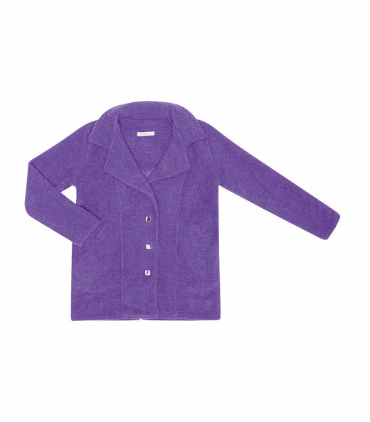 Casaco Tweed Favo Feminino Endless Roxo