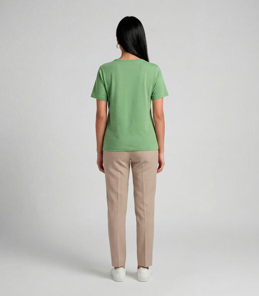 Blusa Feminina Com Estampa Infinita Cor Verde