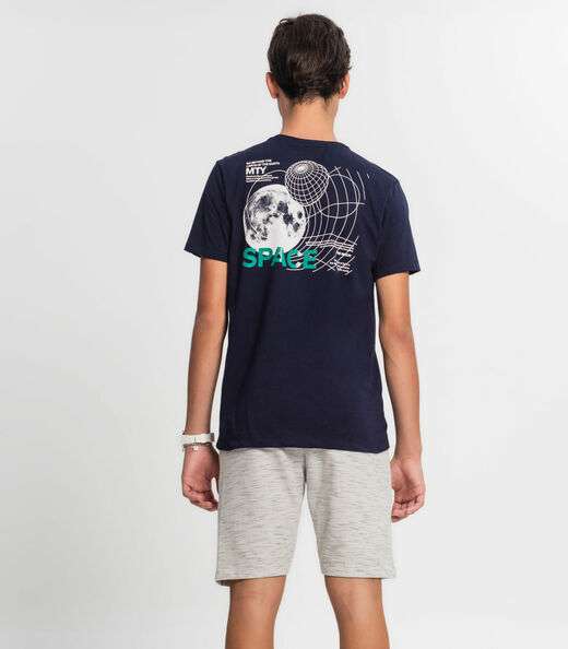 Bermuda Juvenil Menino Minty Bege