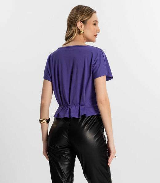 Blusa Feminina Com Pregas Endless Roxo