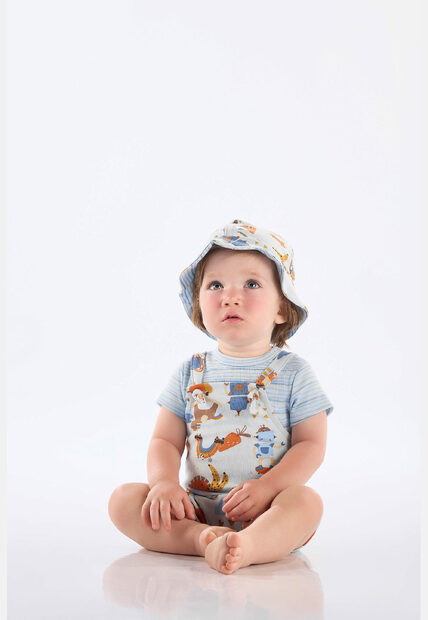 Conjunto Comfy Body Jardineira Up Baby