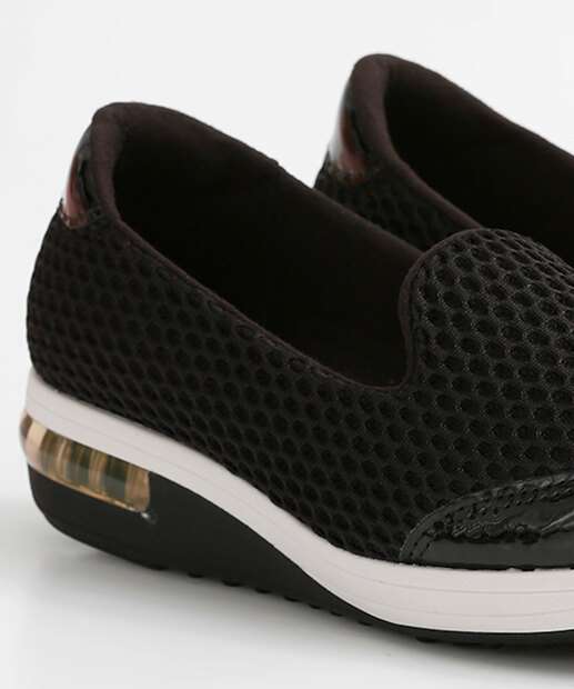 Tênis Feminino Slipper Recorte Verniz Modare 