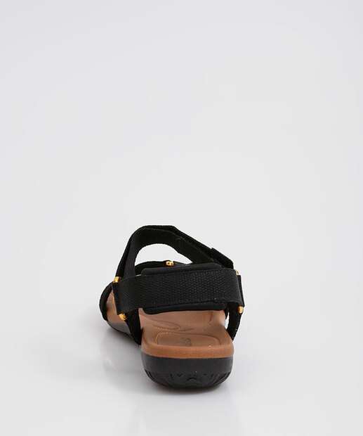 Sandália Feminina Rasteira Tiras Conforto Usaflex