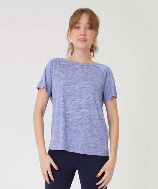 Blusa Feminina Fitness Mescla Marisa
