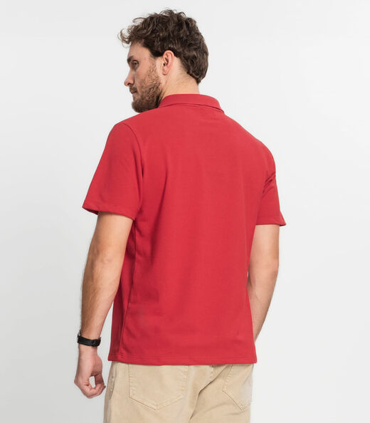 Polo Básica Masculina Diametro Vermelho