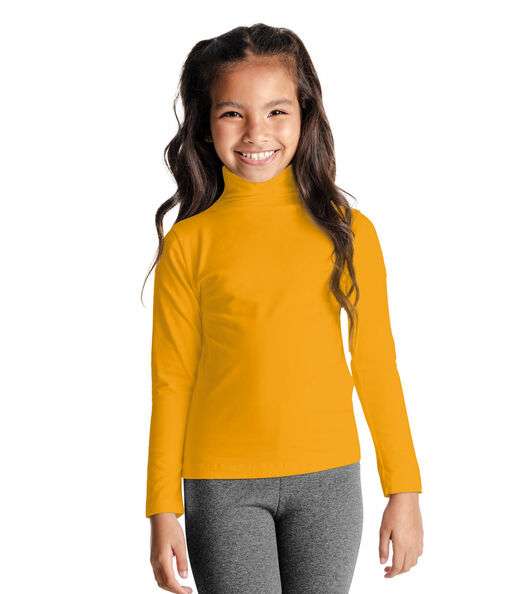 Image_Blusa Manga Longa Infantil Gola Alta Rovitex Kids Amarelo