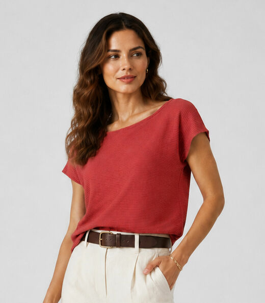 Image_Blusa Feminina Em Tecido Classic Infinita Cor Marrom