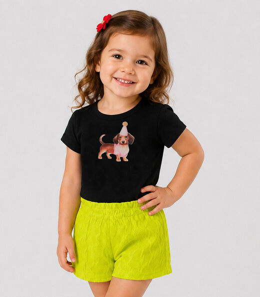 Image_Conjunto Infantil Feminino Blusa Short Trick Nick Preto