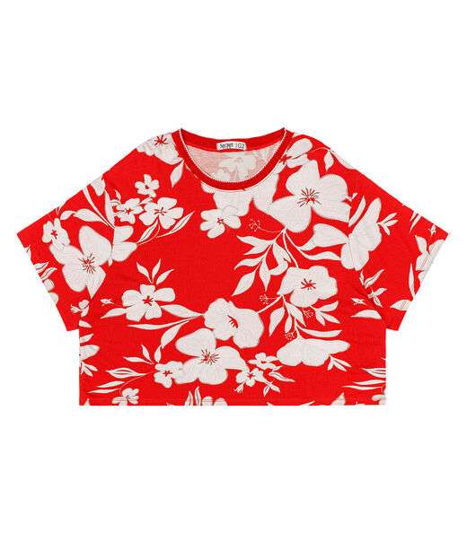 Blusa Plus Size Manga Curta Secret Glam Laranja