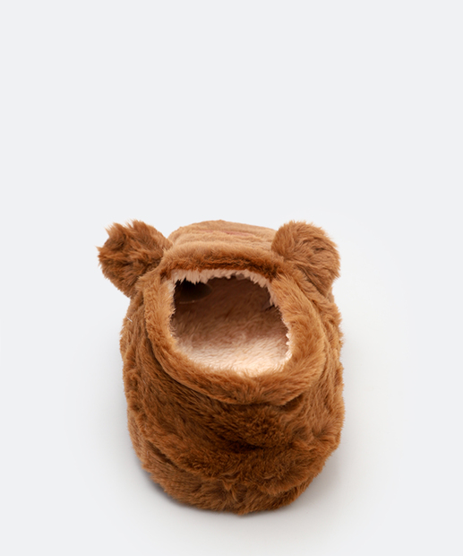 Pantufa Feminina Fechada Capivara Marisa Marrom