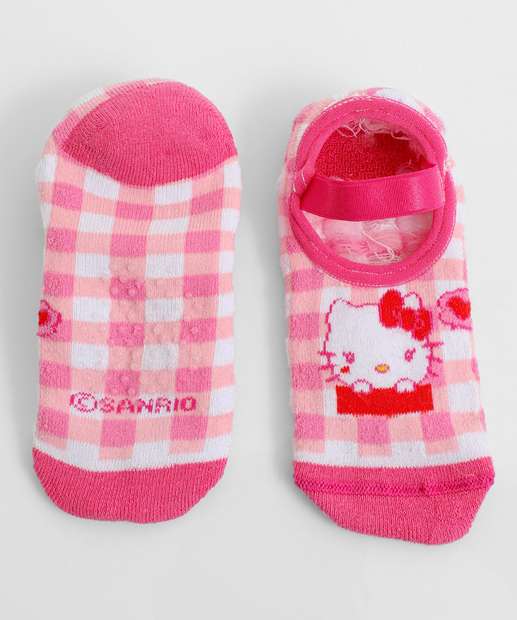 Image_Meia Sapatilha Infantil Antiderrapante Hello Kitty Rosa