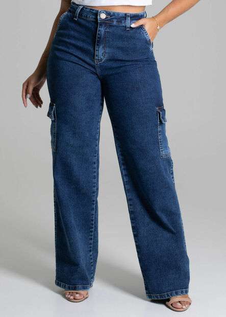 Calça Jeans Sawary Wide Leg - 277881