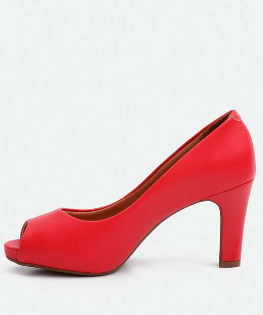 Peep Toe Feminino Salto Fino Vizzano 