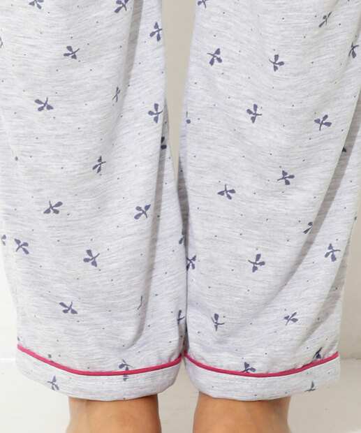 Pijama Feminino Estampado Manga longa Marisa