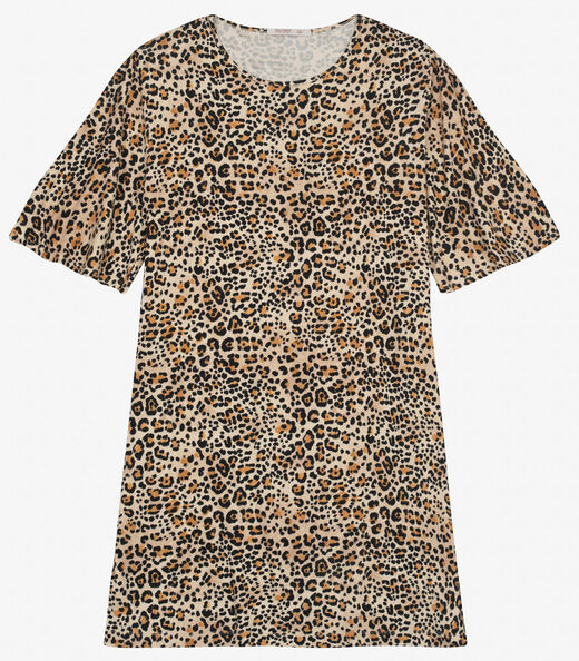 Vestido Curto Plus Size Viscotorcion Secret Glam Bege