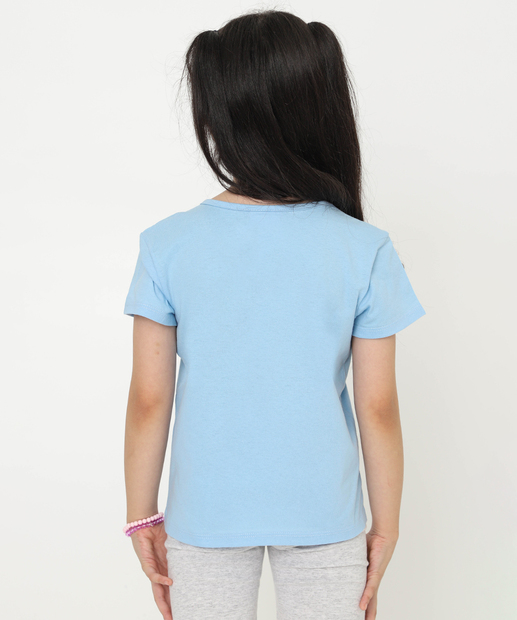 Blusa Infantil Estampa Capivara Marisa Tam 4 a 10 Azul