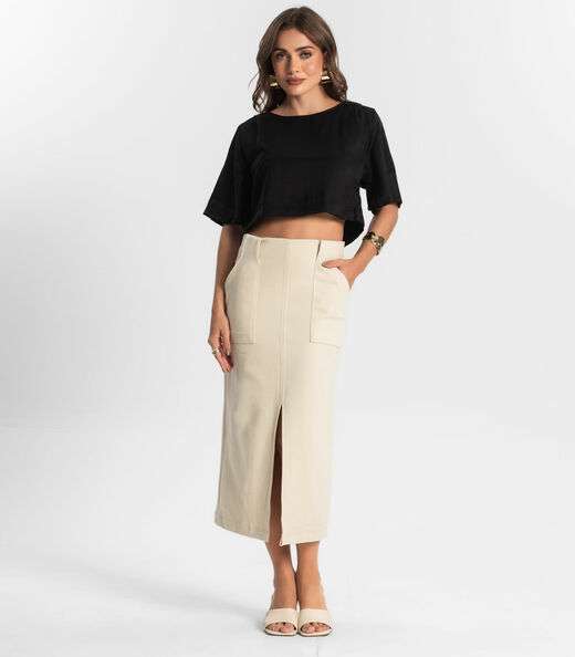 Blusa Feminina  Alfaiataria Endless Preto