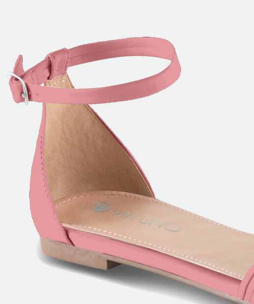 Sandália Feminina Rasteira Tiras Trançadas Via Uno