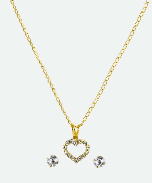 Kit Relógio Feminino Lince LRGH289L30 Dourado