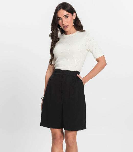 Image_Bermuda Feminina Com Bolsos Endless Preto