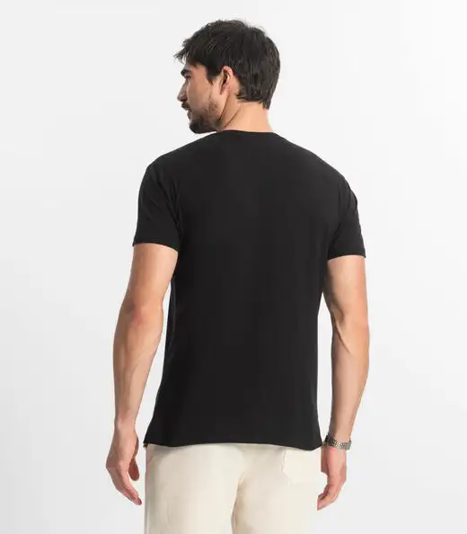 Camiseta Masculina Básica Select Preto
